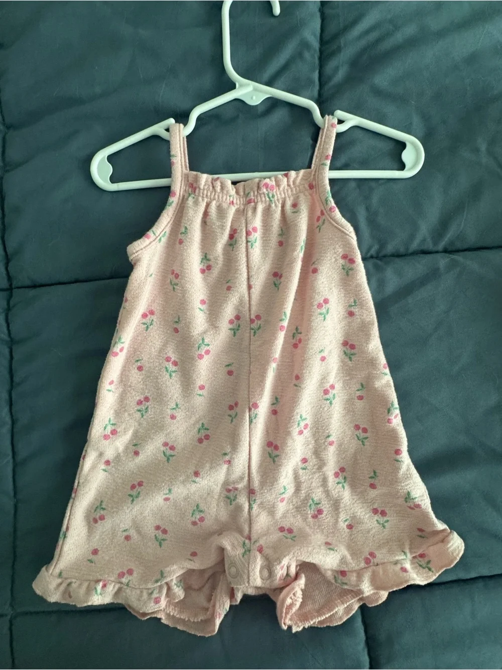 Carter's Pink Floral Sleeveless Romper